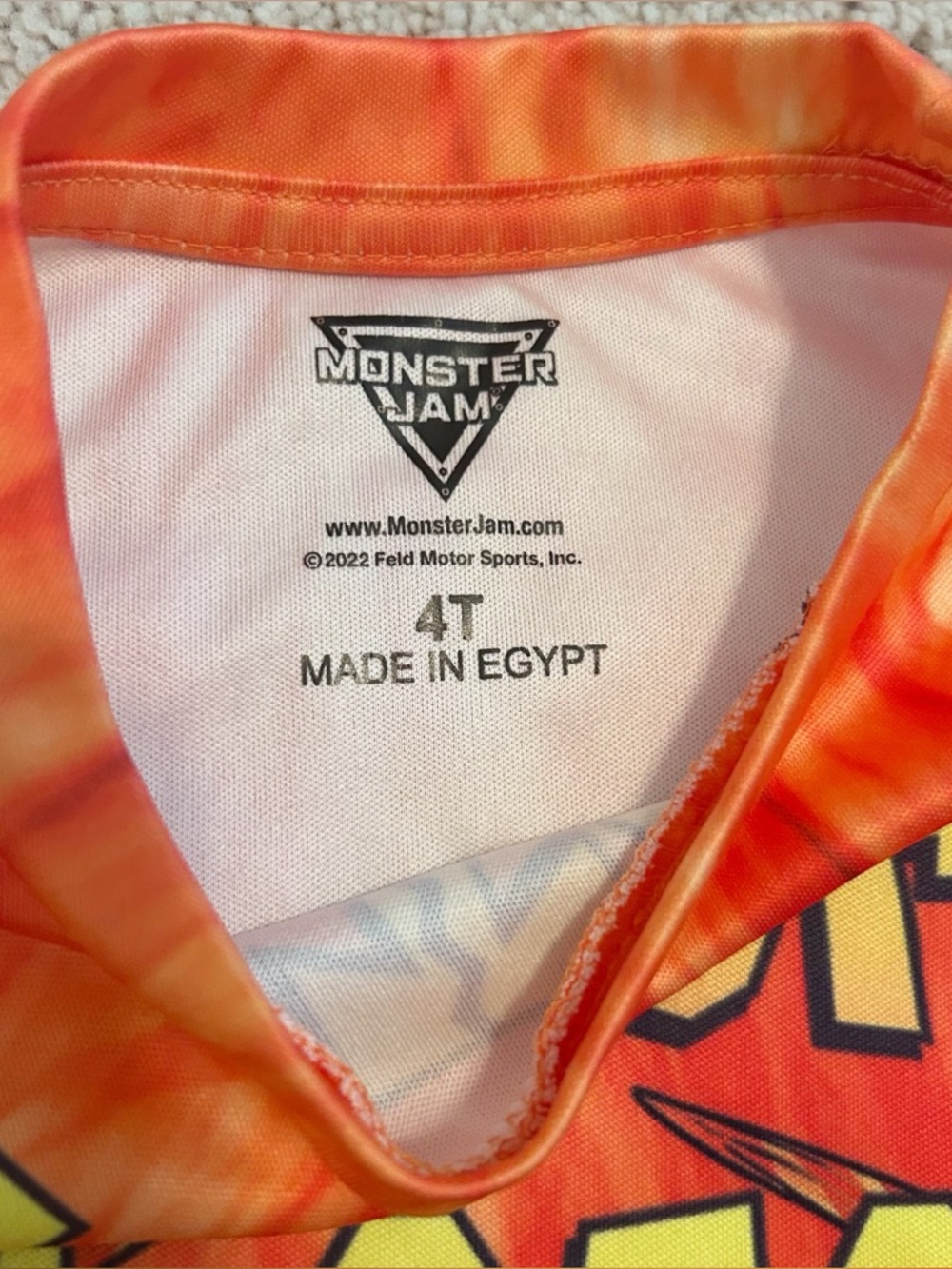 Monster Jam "El Toro Loco" Kids Graphic Tee - Orange - Picture 2 of 3